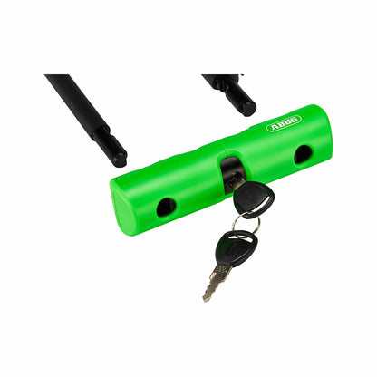 CANDADO ABUS ULTRA MINI 410/150HB180 VERDE + SOPORTE SH34 + CABLE DE ACERO COBRA 10/120